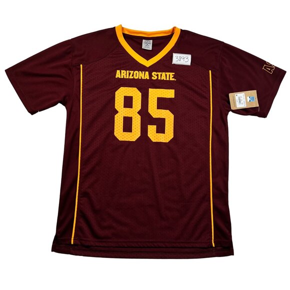 NWT Threads Boy's S/S ARIZONA STATE SUN DEVILS V-Neck Jersey Maroon Gold XL - Picture 12 of 12